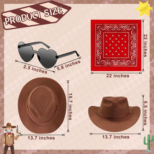 Newcotte paisley bandanas six-pack for western outfits.