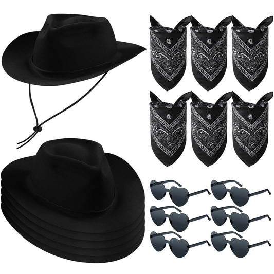 Newcotte cowboy hat black front view for costume cosplay and party wear