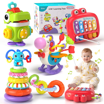 Newcrave 4in1 busy cube toy promotes sensory exploration and motor skills