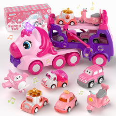 Newcrave 7-in-1 truck set main image encourages imaginative play for toddlers.