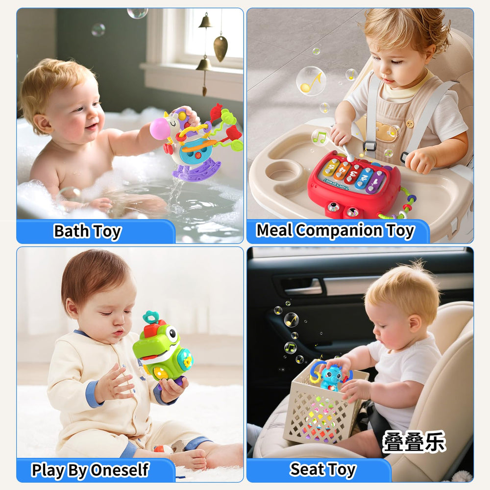 Newcrave dinosaur busy cube offers six playful functions for focus