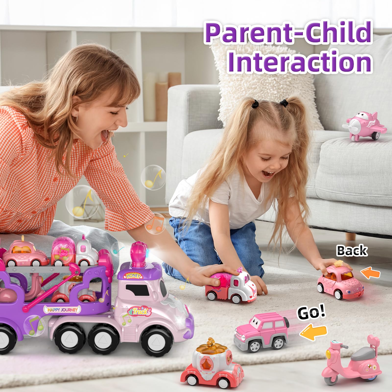 newcrave pull-back mini cars set enables quick action and repeated fun