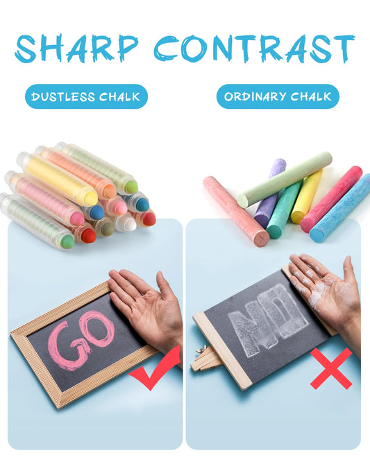 NewFamily Chalk vibrant colors close-up for lively drawings
