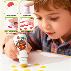 NewFamily six-pack dot markers in bright colors for imaginative toddler art