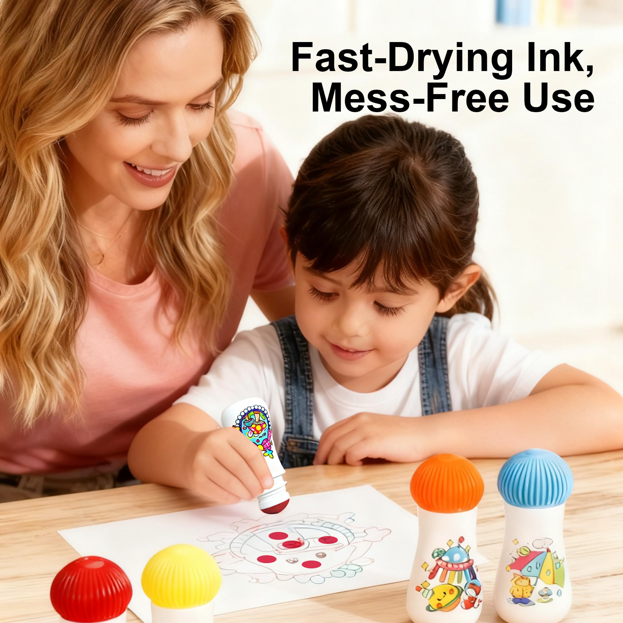 NewFamily mushroom markers ideal for travel and at home art time