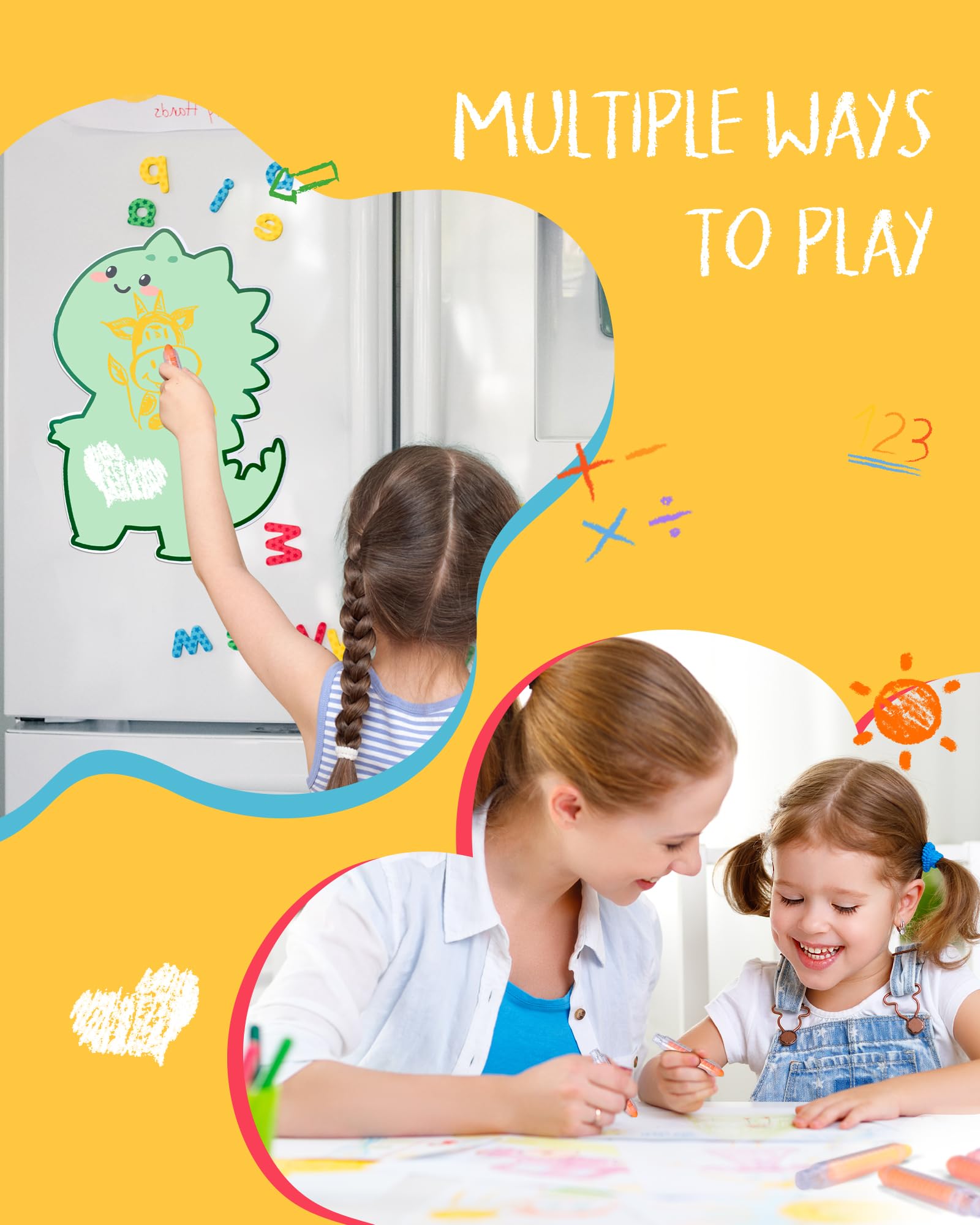 NewFamily 24-color chalk set supports color learning and creative family sessions.