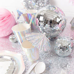Newmemo 4cm disco ball decor shines on cakes and tables.