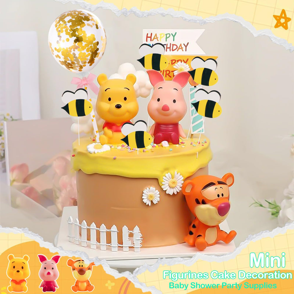 Newmemo Winnie Tigger-topper creates a fun kids' cake theme.