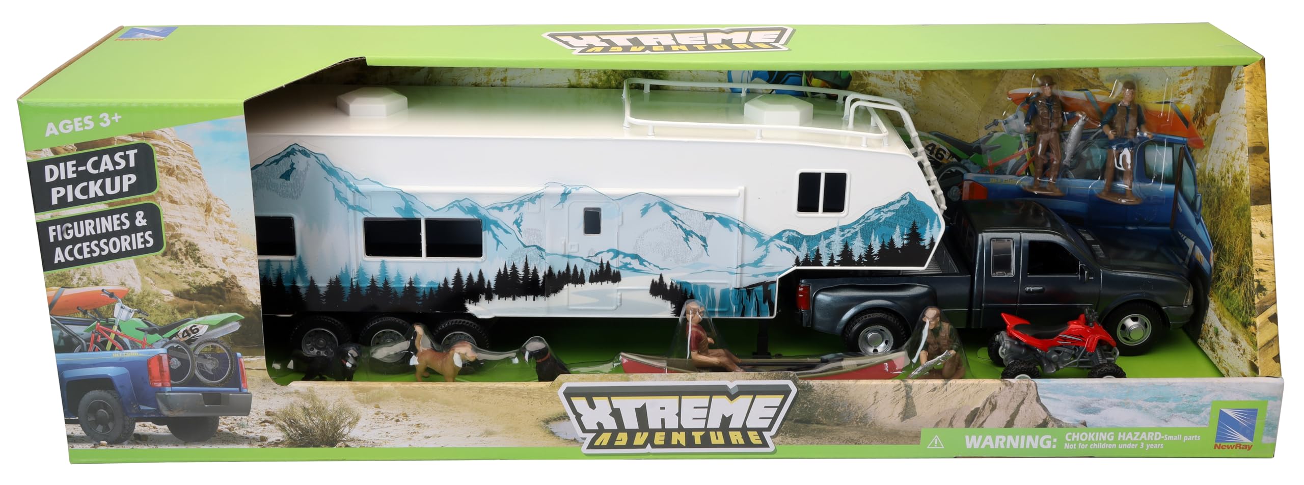 NewRay camper trailer attachment enhances storytelling and extended play sessions.