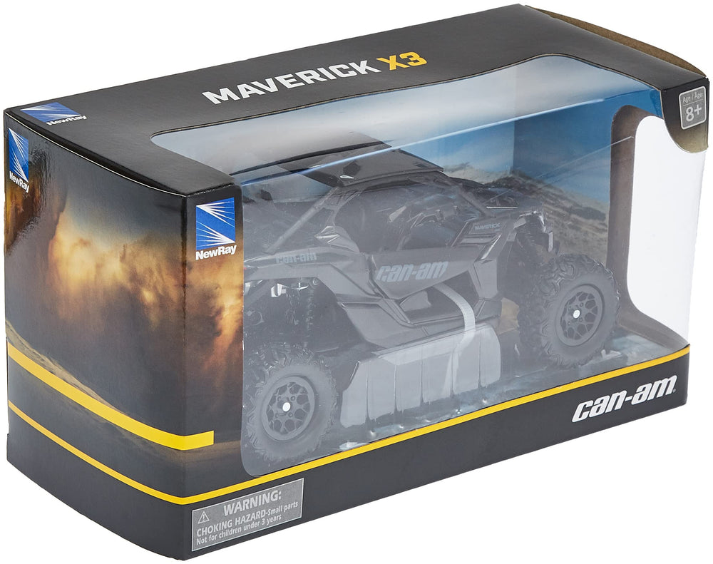 NewRay CAN-AM Maverick X3 1:18 die-cast close-up wheel detail for collectors