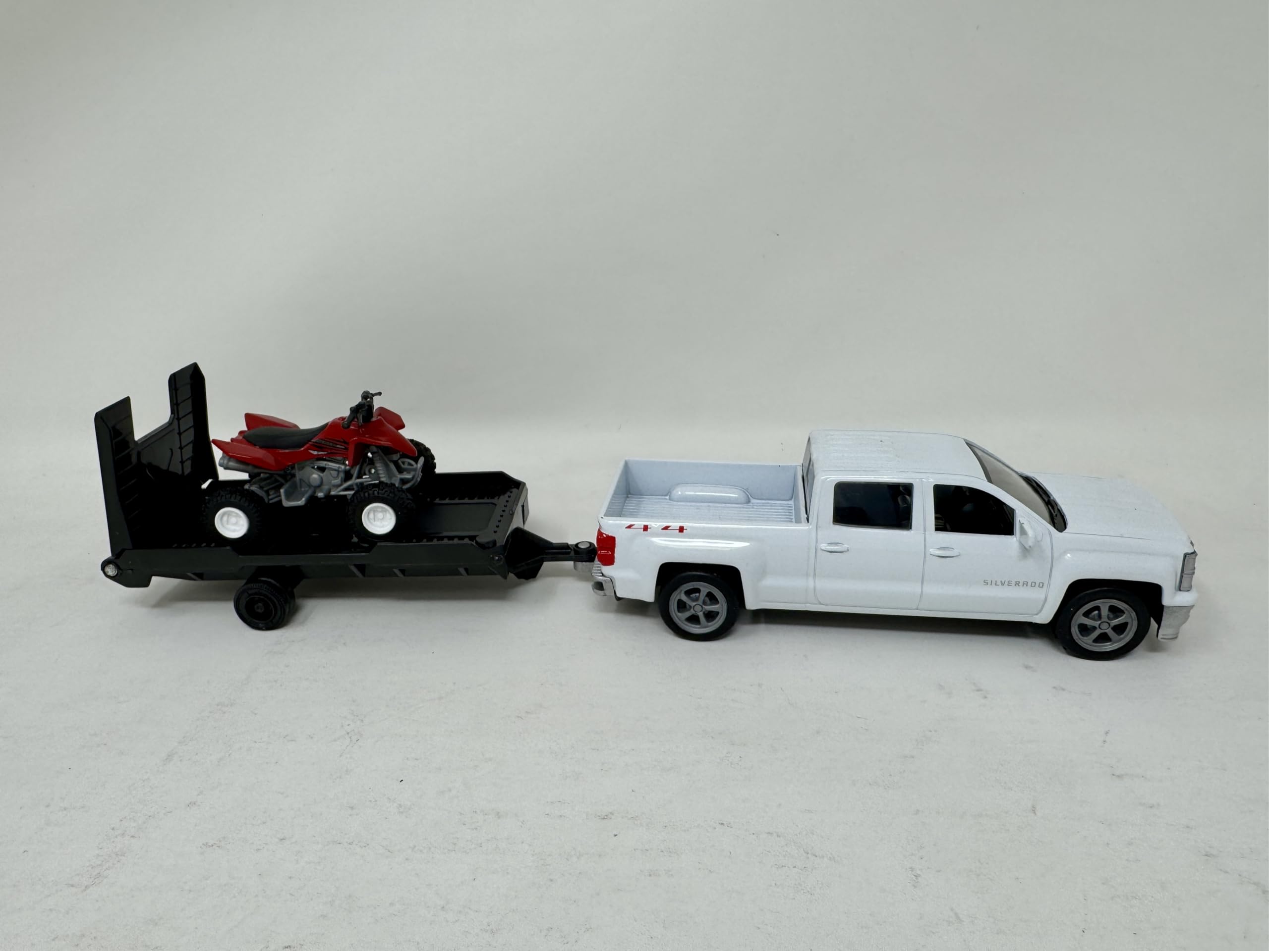 NewRay Chevy Silverado 1:43 truck in window box for elegant shelf display
