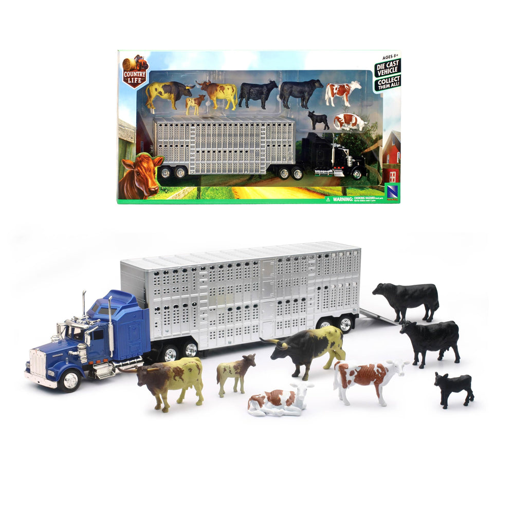 NewRay Country Life trailer rear door enables easy cattle loading