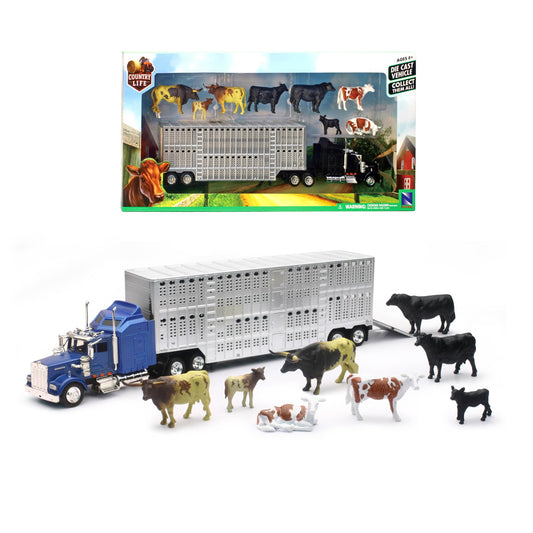 NewRay Country Life trailer rear door enables easy cattle loading