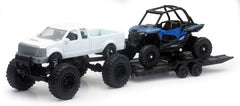 NewRay die-cast pickup truck with Polaris RZR XP1000 EPS for display and play.