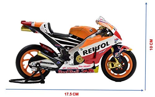 NewRay Honda RC213V 1/12 diecast model side view showing authentic livery for collectors.