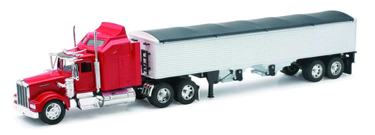 NewRay Kenworth W900 grain hauler tractor-trailer for display and imaginative grain transport.