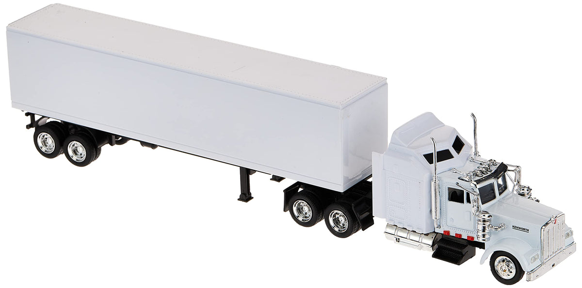 NewRay Kenworth W900 white front view highlights precise cab detailing for display