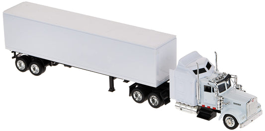 NewRay Kenworth W900 white front view highlights precise cab detailing for display