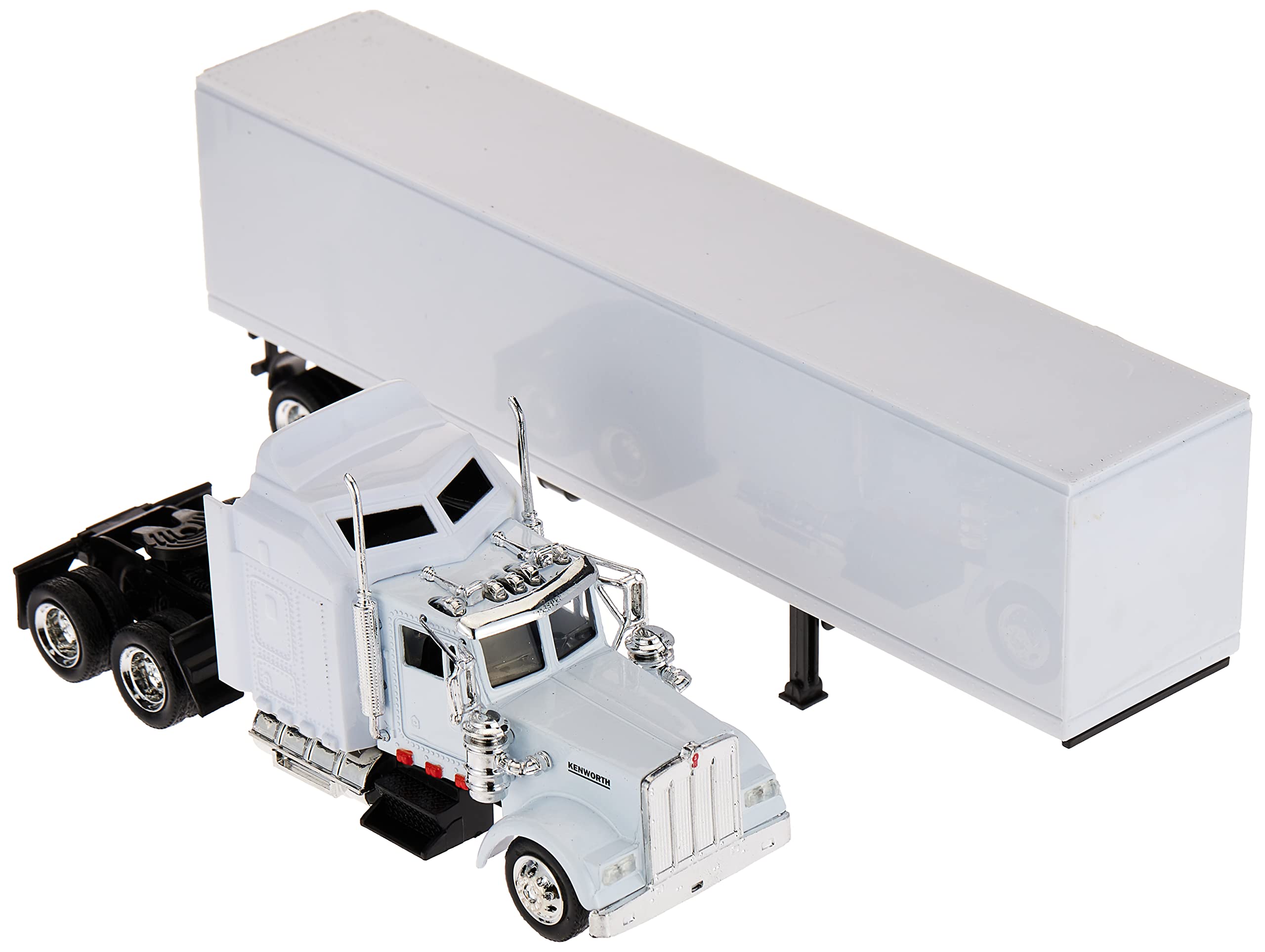NewRay Kenworth W900 white trailer graphics area demonstrates customization potential