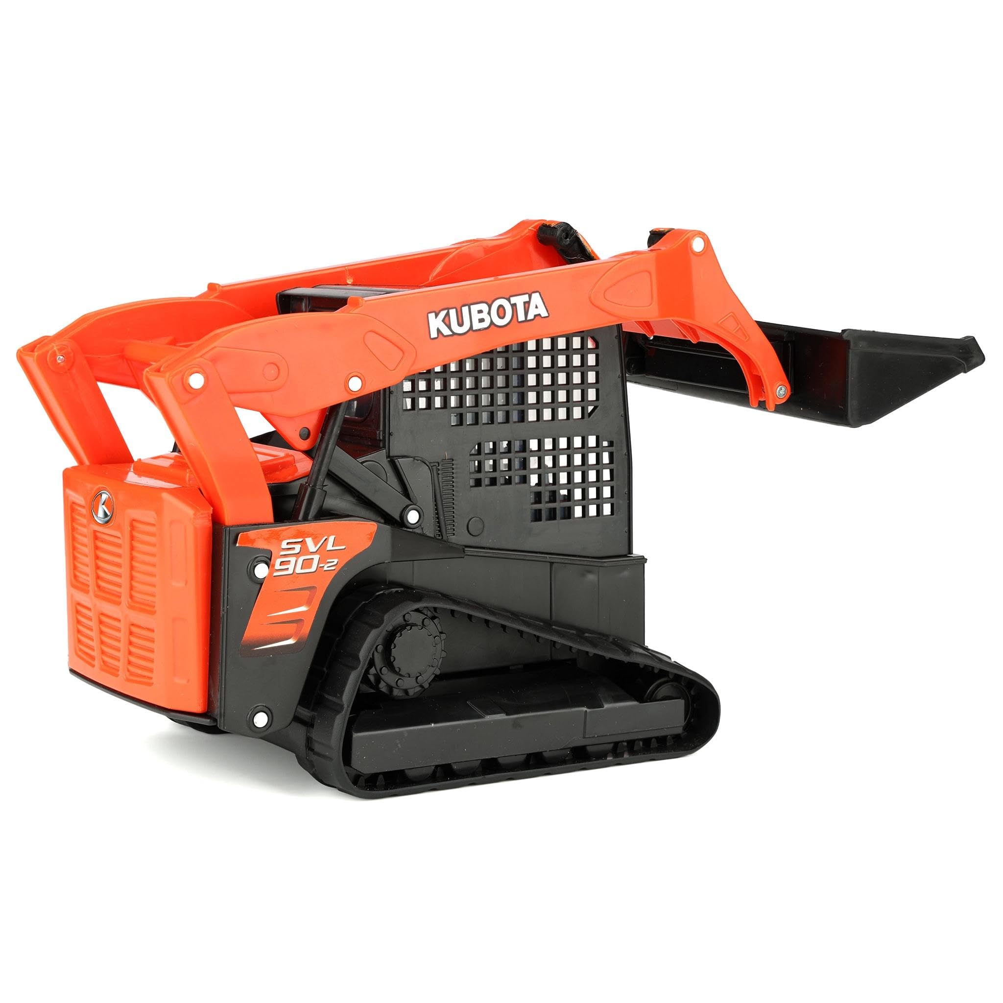 NewRay Kubota SVL90 articulated arms demonstrate lift action for storytelling.