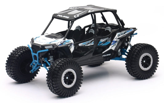 NewRay Polaris XP4 Turbo EPS RC in white, licensed die-cast replica for display and light play.