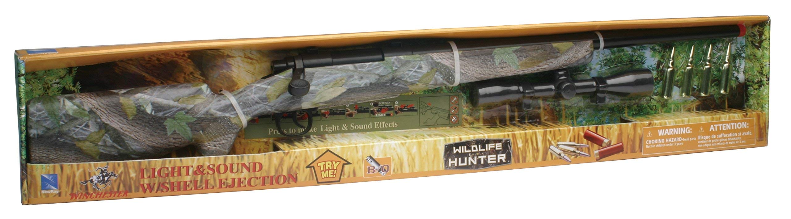NewRay Real Camo scope close-up shows detailed replica for realism