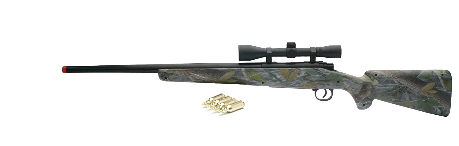 NewRay Real Camo single barrel with scope in green enhances imaginative hunting play