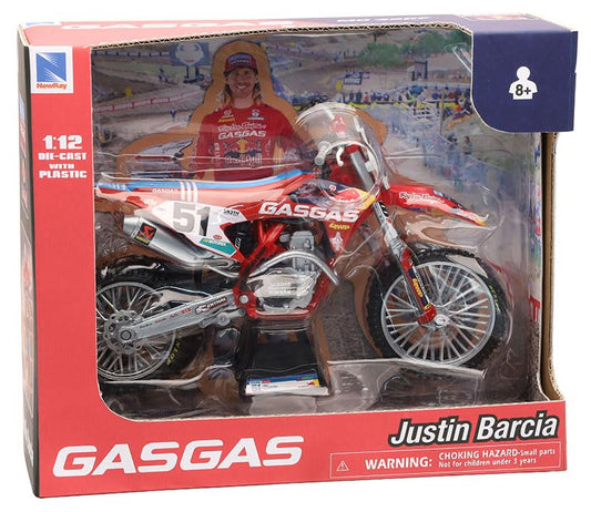 NewRay Justin Barcia Red Bull edition 1:12 display window-box ideal for collectibles.