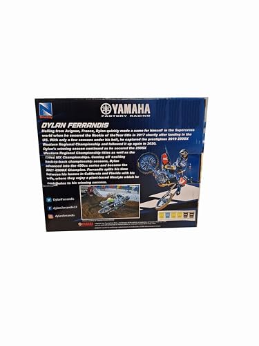 NewRay Yamaha YZ450F Championship Edition packaging view, ready for gifting display.