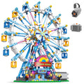NEWRICE rotating Ferris Wheel with lights for immersive play and display