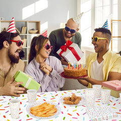 Newtay confetti sprinkles detail adds chic charm to dining.