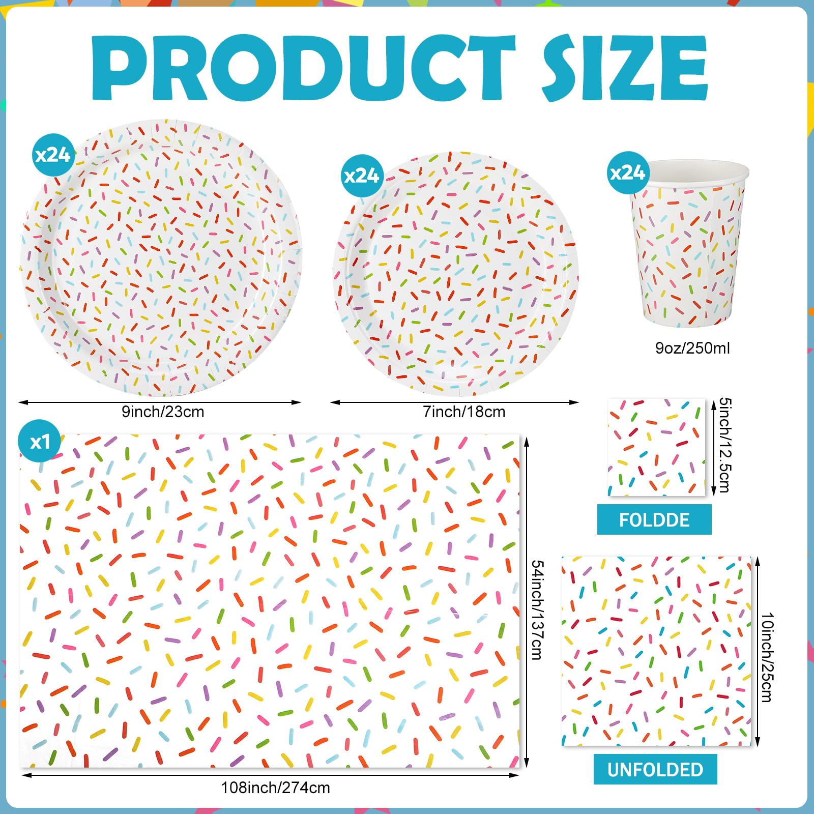 Newtay confetti napkins provide soft texture and strong absorption for celebrations.