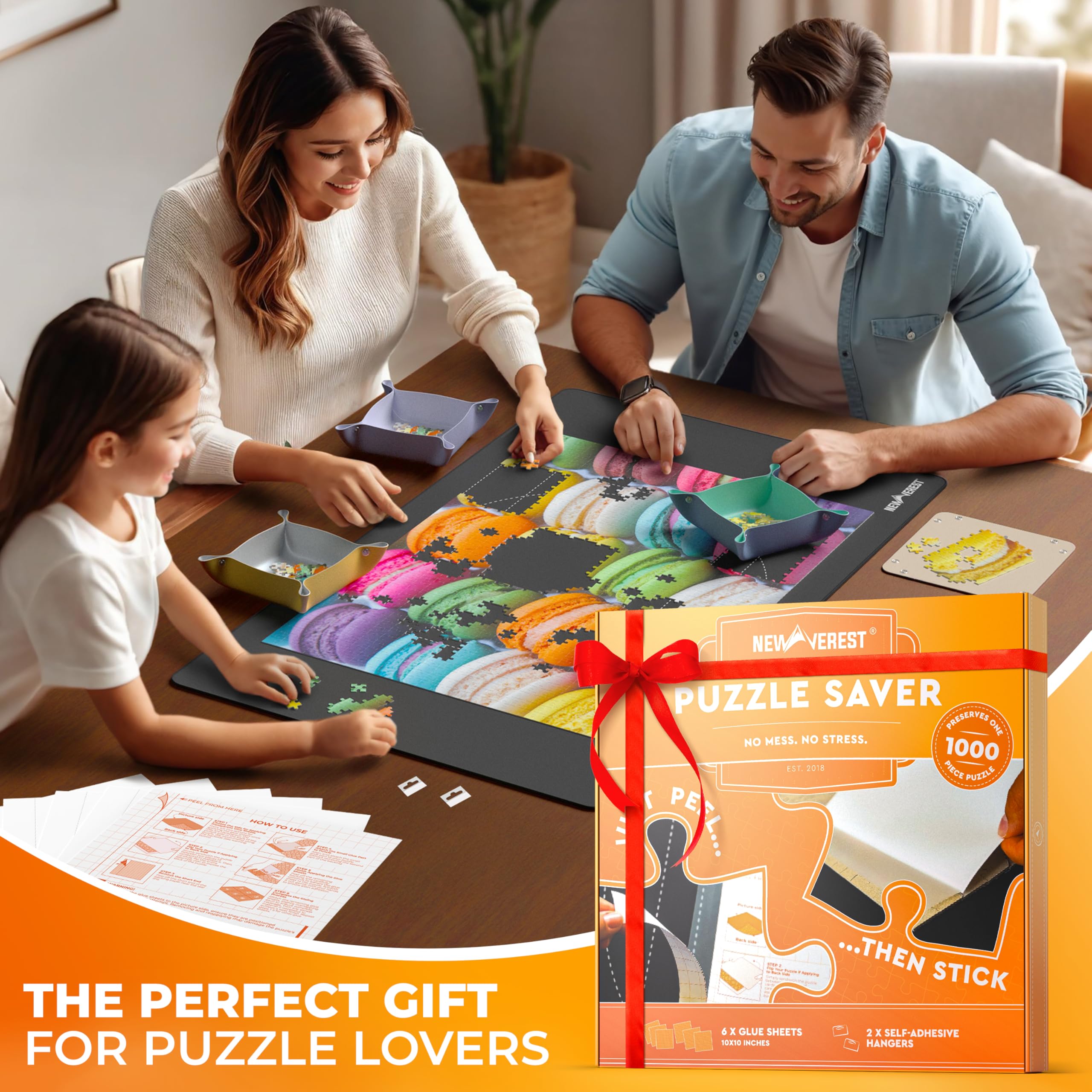 Newverest puzzle-preservation sheets deliver professional results for display-ready puzzles.