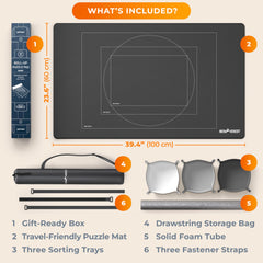 Newverest mat with dimensions 39.4 by 23.6 inches enables large play area.