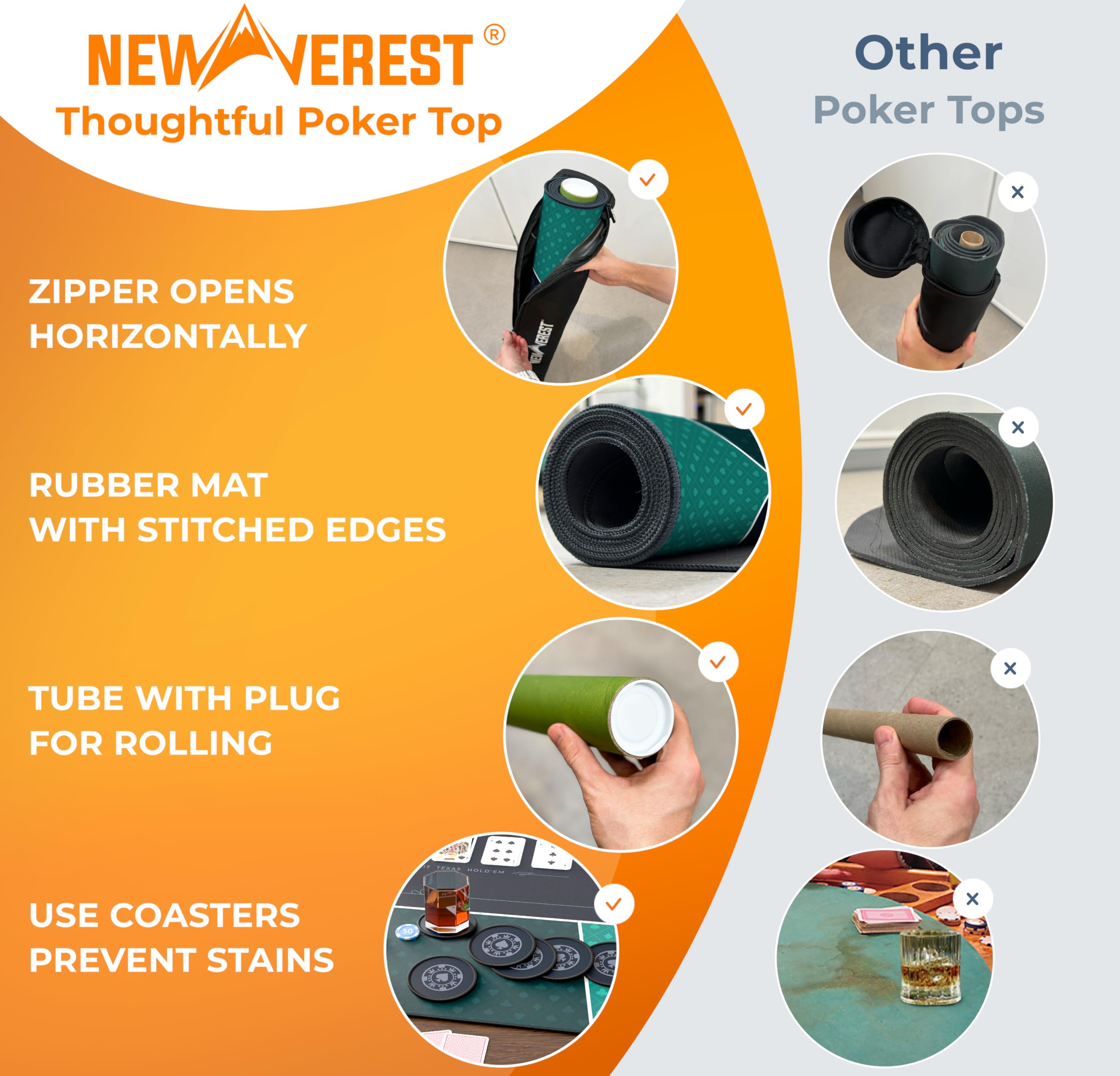 Newverest authentic green casino design enhances focus while organizing player areas.