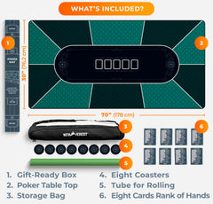 Newverest durable, easy-clean surface withstands frequent home games.