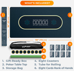 Newverest poker table top gift-ready box suitable for gifting poker lovers