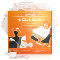 Newverest puzzle saver sheets, 10x10-inch, ready to preserve a 1000-piece puzzle.