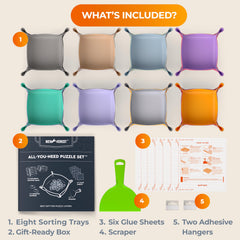 Newverest puzzle set organizer-trays offering versatile puzzle organization.