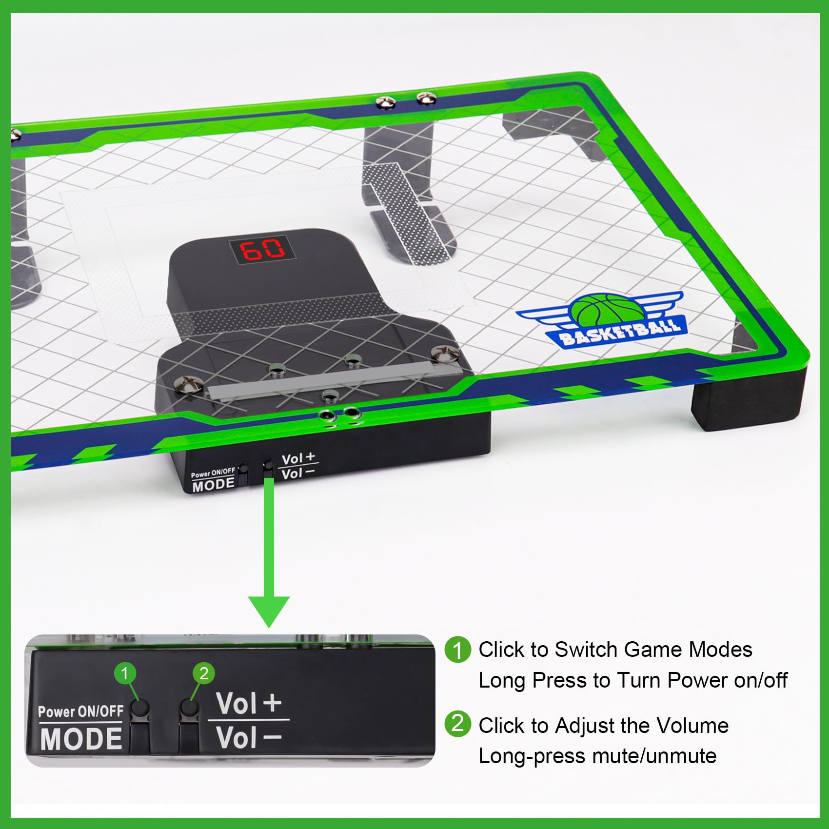 NEXBOX mini over-the-door hoop compact dimensions fit small spaces