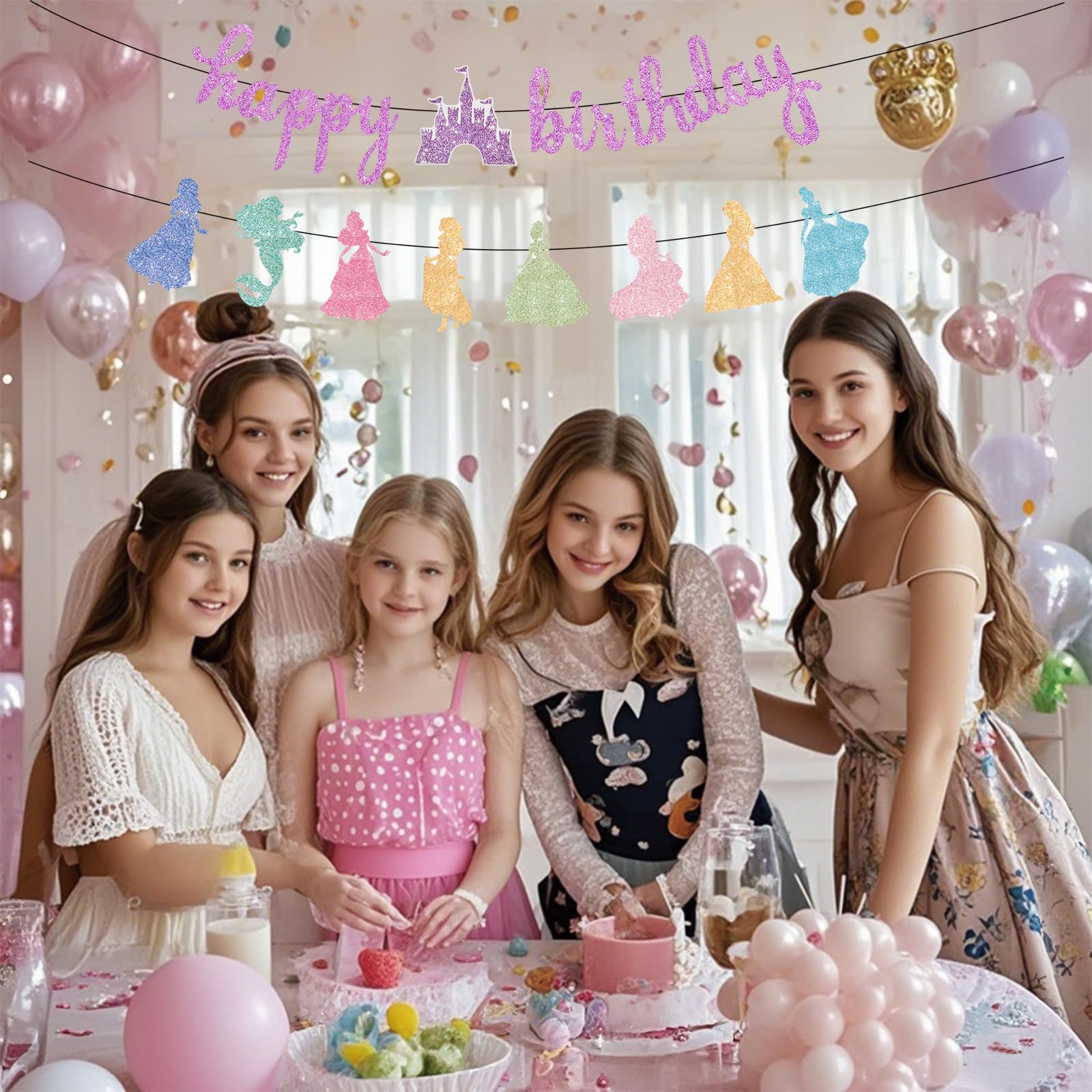 Neyeidru pink theme party decor adds sweet charm to celebrations.