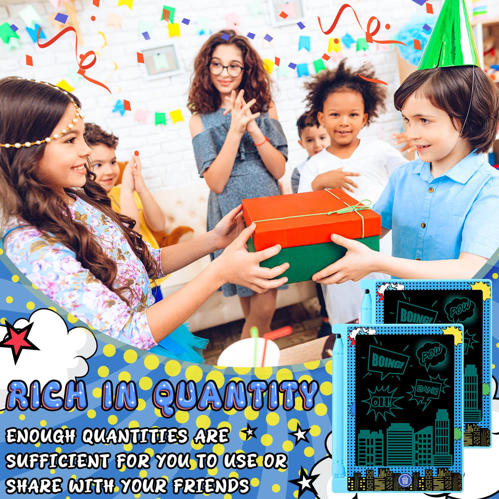 Nezyo party favors feature colorful patterns ideal for themed celebrations.