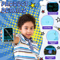 Nezyo 12-pack comics party favors doodle screen—bright, eye-friendly surface for kids.