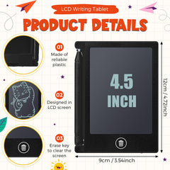 Nezyo 4.5-inch LCD writing tablet close-up showing reusable doodle surface.
