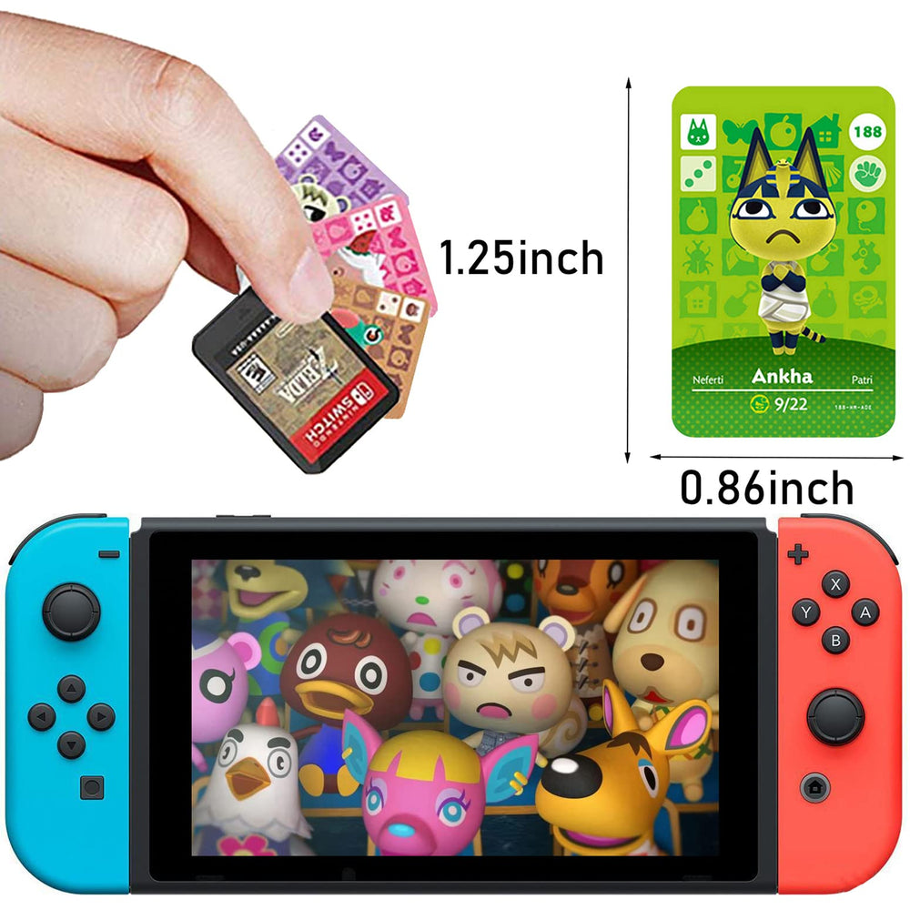 NFC Villager Animals Cards back view with built-in chip for easy scanning.