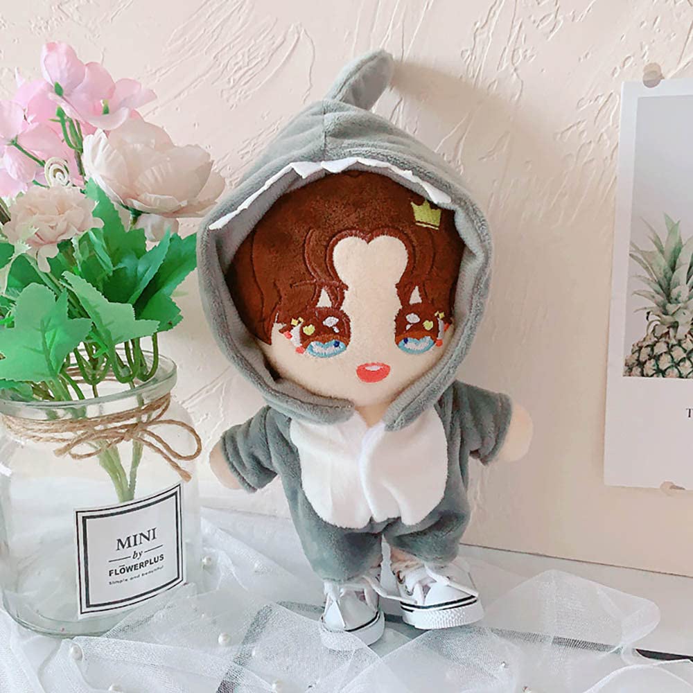 niannyyhouse Shark Clothes 20cm doll shoes gray easy dress-up
