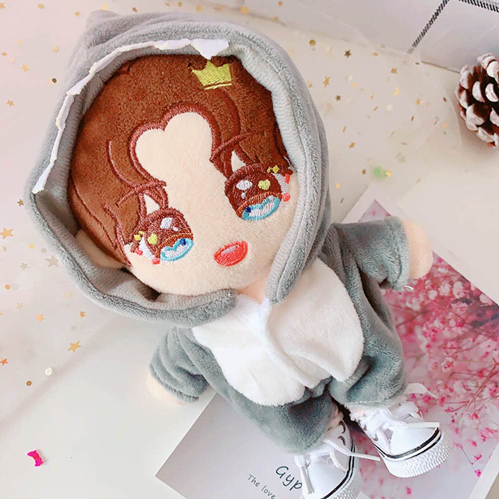 niannyyhouse Shark Clothes display-ready outfit for 20cm plush dolls