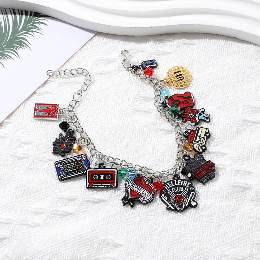 Niarezom Stranger TV Bracelets engraved texture adds depth and character.
