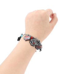 Niarezom Stranger TV Bracelets alloy finish offers durable, fade-resistant shine.