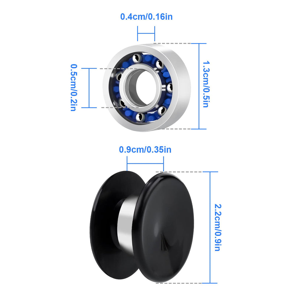 NiArt DIY spinner assembly using MR137 bearings and caps.
